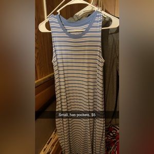 Small dress has pockets